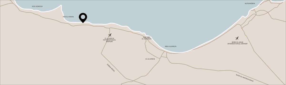 The Med location map